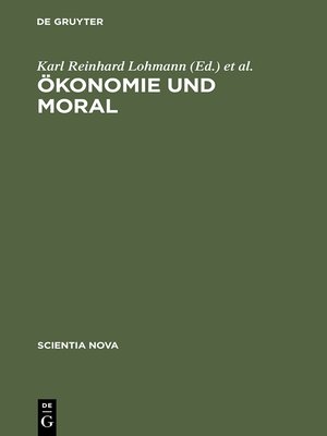 cover image of Ökonomie und Moral